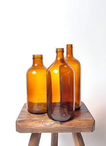 Vintage bottles brown