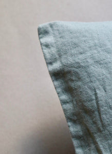 Linen cushion cover in two colours
