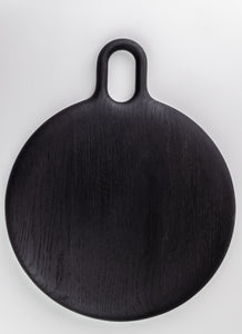 Cutting board oxidised oak, round